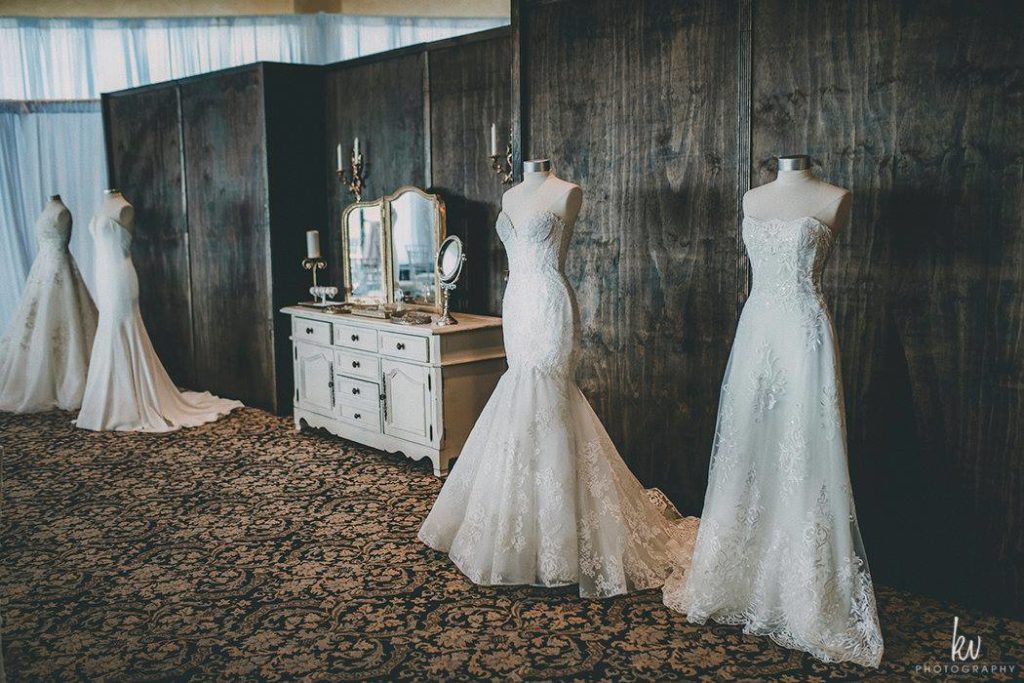 Bridal gown display