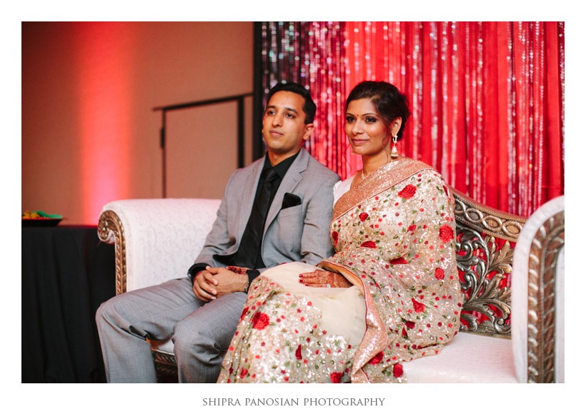 Couple at an Indian wedding