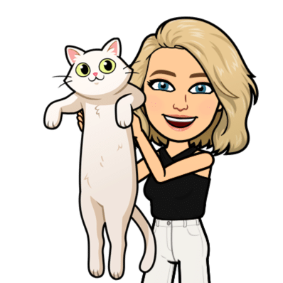 Emoji of woman holding cat