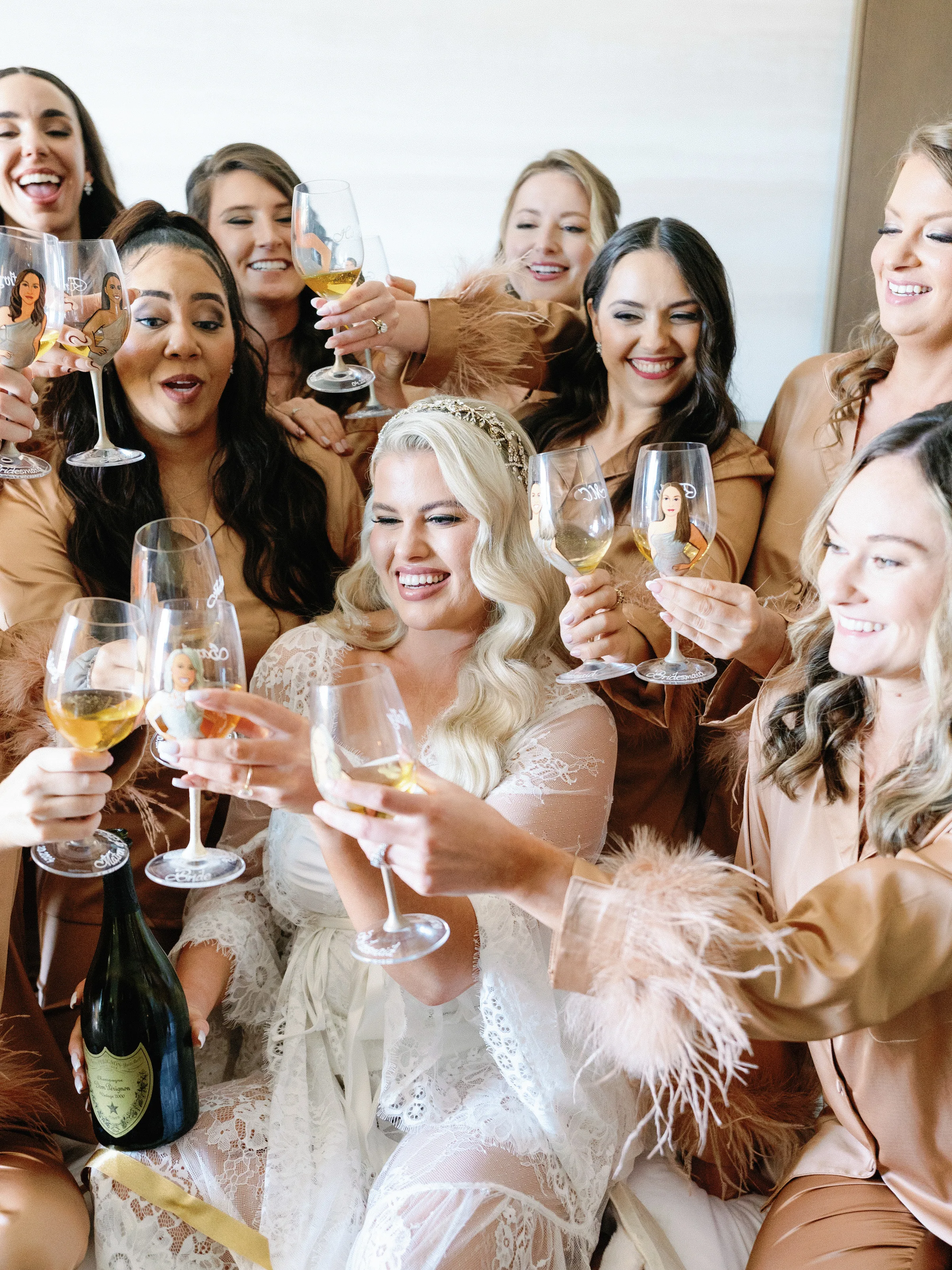 Bridesmaids and Bride Before Wedding Orlando Makeup Artist - Wedding Services Bridesmaids and Bride Before Wedding Orlando Makeup Artist
