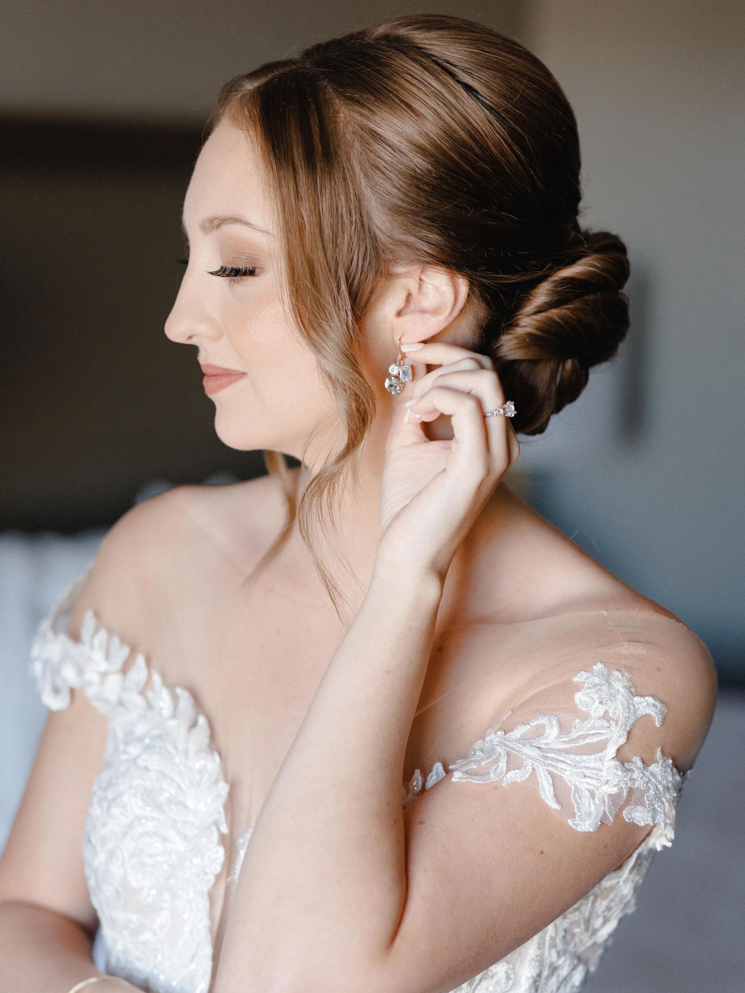 Chic Updo for Bride in Central Florida M3 Beauty - Wedding Makeup and Hair Gallery Chic Updo for Bride in Central Florida M3 Beauty